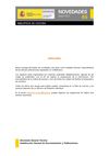 Boletín de Novedades nº 65 de la Biblioteca de Cultura