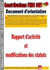 Rapport d'activité et modifications des statuts