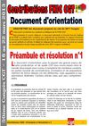 Préambule et résolution n°1