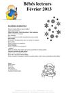 Bébés lecteurs février 2013