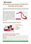 Jewelry tutorial-unique Valentine’s Day gifts out of Wood Beads and Stain Ribbon