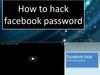 How to hack facebook password