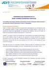 Communiqué de presse - Conférence des Présidents de la Jeune Chambre Economique Française