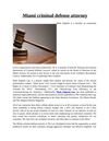 Miami criminal defense attorney