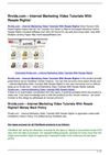 Rrvids.com 8211 Internet Marketing Video Tutorials With Resale Rights