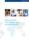 McKinsey | Africa at work: job creation and inclusive growth