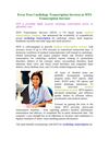 Error Free Cardiology Transcription Services at MTS Transcription Services