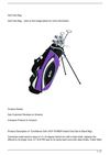 Confidence Golf LADY POWER Hybrid Club Set &amp; Stand Bag