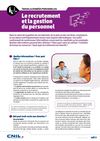 Travail & données personnelles Le recrutement et la gestion du personnel