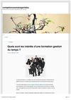 Quels sont les intérêts d’une formation gestion du temps ?
