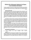 Effective Key Performance Indicators for Project Cost Estimation and Analysis