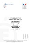 Plan d'évolution des compétences - 2013