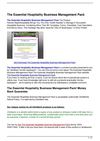 The Essential Hospitality Business Management Pack