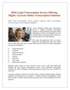 MOS Legal Transcription Service Offering Highly Accurate Online Transcription Solutions