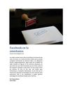 Facebook en la enseñanza