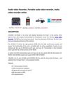 Audio video Recorder
