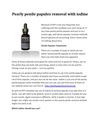 Pearly Penile Papules Removal with Iodine