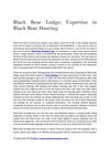 Black Bear Lodge: Expertise in Black Bear Hunting