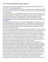 On The Internet Wealth Creation Scams 1