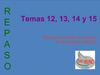 Tema 12, 13, 14 y 15.- Repaso población y ciudades