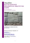 Boletín de novedades de Arquitectura y Diseño de la Biblioteca Hypatia de Alejandría, nº 31