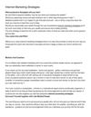 Internet Marketing Strategies