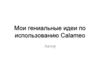 Мои гениальные идеи по использованию Каламео (шаблон)