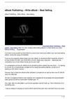 eBook Publishing Write eBook Best Selling