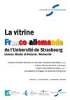 Vitrine franco allemande Université de Strasbourg 2013