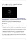 Niche Blogging Profits we Blog for Money Faster