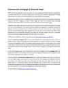 Commercial mortgage a financial help!