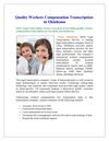 Quality Workers Compensation Transcription in Oklahoma