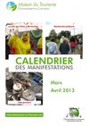 Calendrier des manifestations mars avril 2013