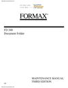 Formax FD 340 Manual Friction Paper Folder Manual