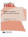 PIRLS 2011 - Resultados Internacionales en Lectura