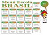 ESCOLA BRASIL. MENJADOR ESCOLAR. MENÚ MES DE MARÇ 2013