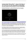 Creating Wealth Without Risk Capture Profit Rates of 16 18 24 up to 36 Guaranteed by United States Law with Certain...