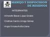 MANEJO Y DISPOSICION DE RESIDUOS