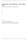 Forex Courses News Trading Ebook Currency Trading Guide 