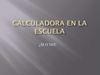 Calculadora en la escuela