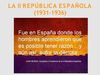 LA II REPÚBLICA