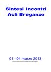 Sintesi Incontri Acli Breganze - N°01