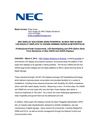  NEC DISPLAY SOLUTIONS ADDS POWERFUL 46-INCH AND 52-INCH LED-BACKLIT DISPLAYS TO AWARD-WINNING SUPER-SLIM PORTFOLIO 