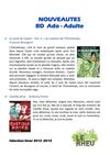 Bibliographie nouveautés BD ado - adulte - Sélection hiver 2012-2013