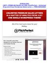 [GET] [PREMIUM SALES LETTER] PitchPerfect - Unlimited Drag and Drop Wordpress Sa