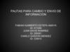 PAUTAS PARA CAMBIO Y ENVIO DE INFORMACION