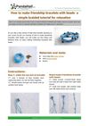 How to make friendship bracelets with beads- a simple braided tutorial for relaxation