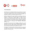  Comunicado conjunto de los tres sindicatos, sobre la ocupación por parte de componentes de la CIGA del acto de...