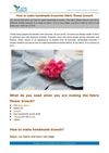 How to make handmade brooches-fabric flower brooch