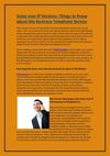 Voice over IP Services Things to Know about this Business Telephone Service